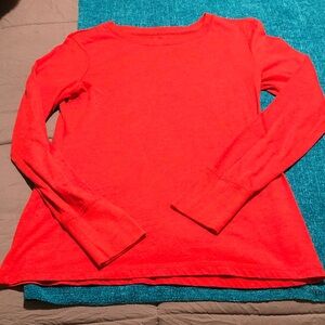 Vibrant Red Long Sleeve Top